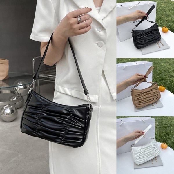 Mode Cloud Axelväska Dam Casual Sling Bag VIT white