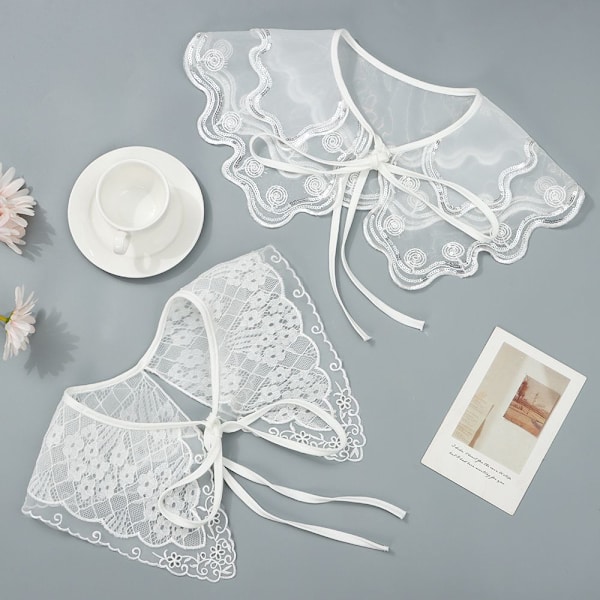Lace Fake Collar Avtagbar False Collar 2 2