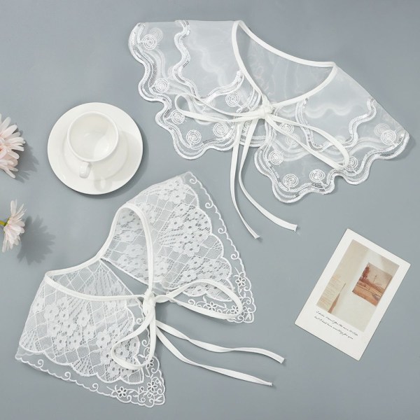 Lace Fake Collar Avtagbar False Collar 3 3