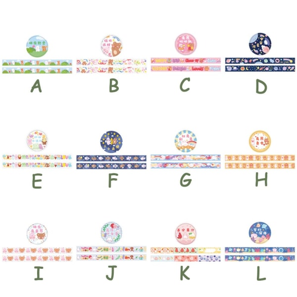 Washi Tape klebrig papir F F F