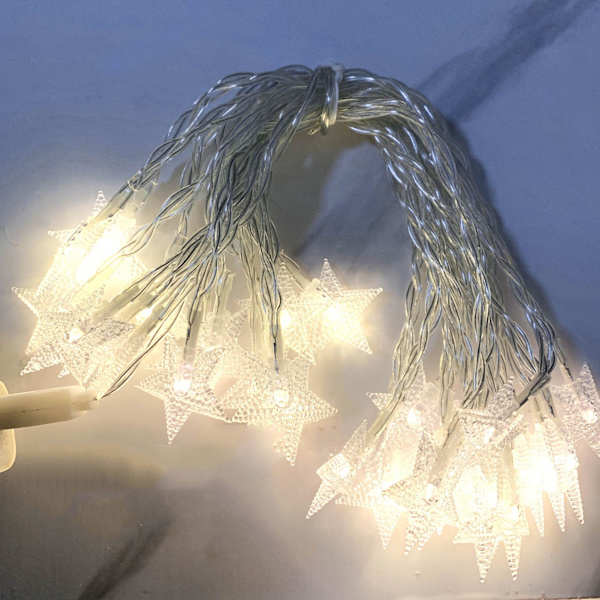 Jule LED Star String Light Lys String 3M 3M 3M