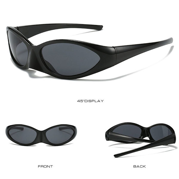 Wrap Auringon Glasses Y2K Aurinkolasit VIHREÄ Green