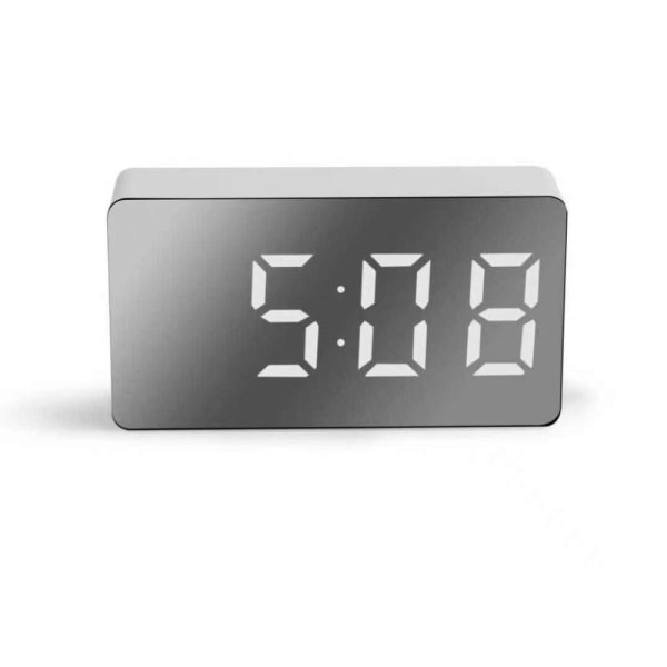 Digital väckarklocka Sängklocka VIT white