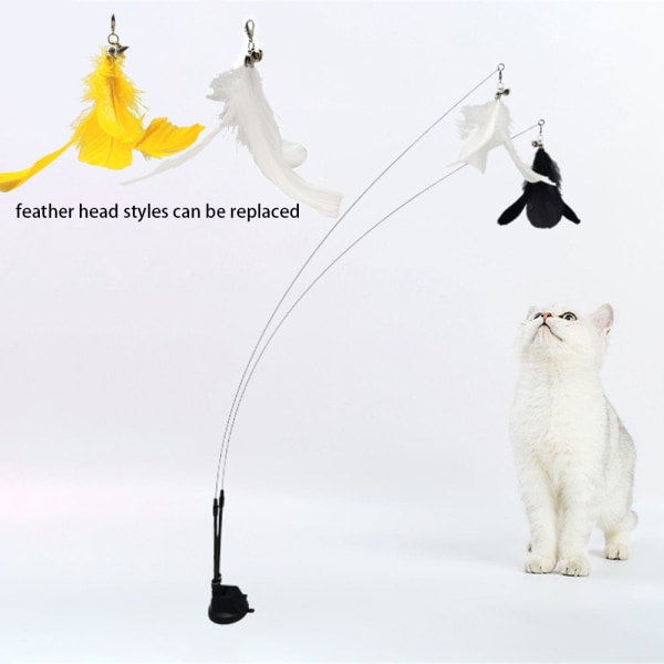 Pet Cat Teaser Toys Simulation Feather Ball 4 4 4
