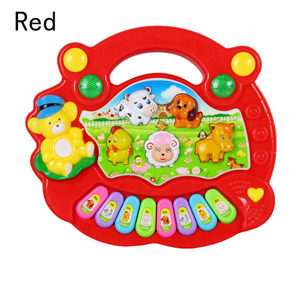 Animal Farm Piano Musikinstrument Leksak RÖD red