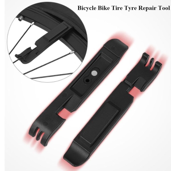 2st Tire Pry Bars Cykelreparationsverktyg SVART Black