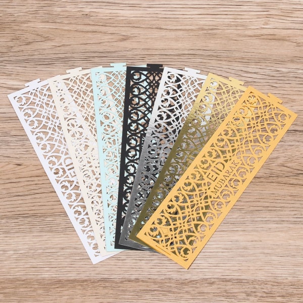 10st Pappersservettring Handduksspänne VIT white