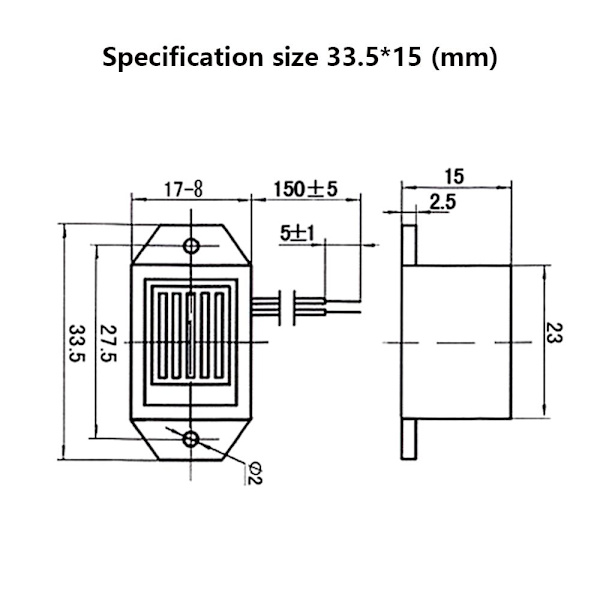 1st Elektroniskt summerlarm Mekanisk summer Constant Tone 12V 12V