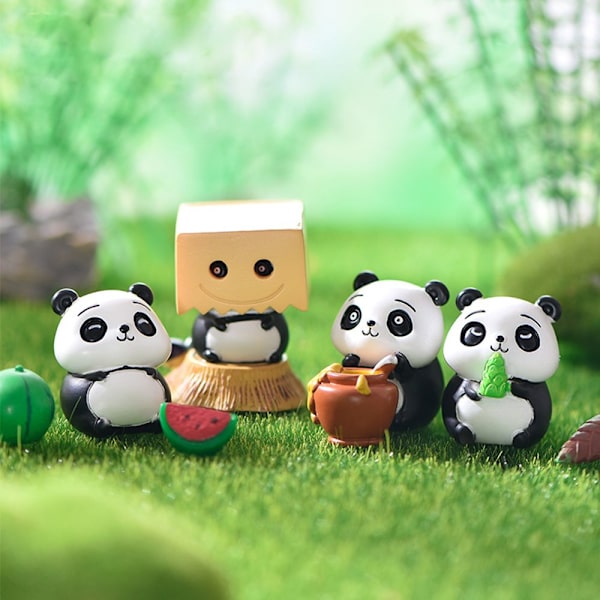 Pandafiguurit Puutarhahahmot 2 2 2