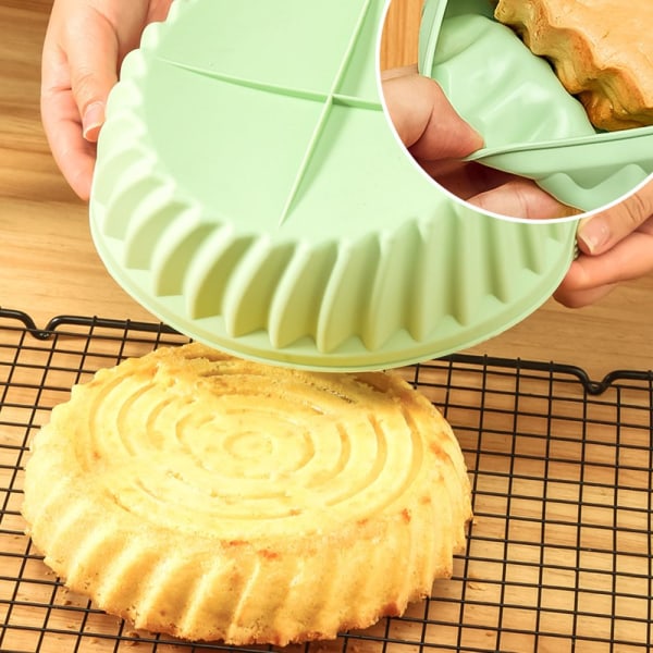 Sammenleggbar silikongryte For Air Fryer GRØNN green
