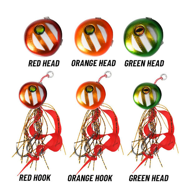 Partakalastuksen viehe Jig Bait RED HEAD RED HEAD Red head