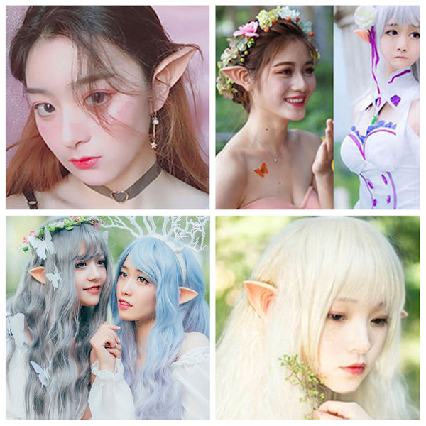 4Pairs Elf Ears Fairy Ears Lifelike