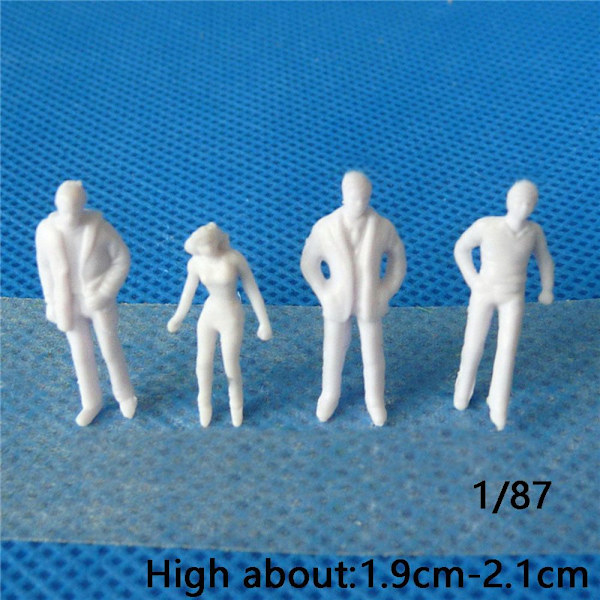 100 stk. Mennesker Figurer Model Bygningspassagerer 1/150 1/150 1/150