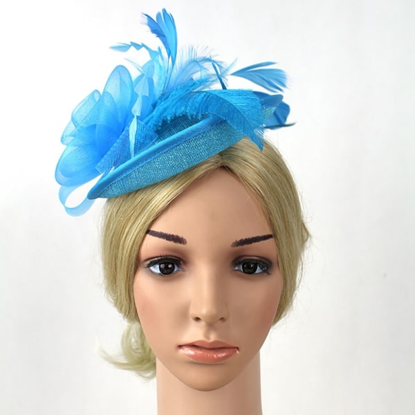 Hårklämma Feather Cap GRÅ grey