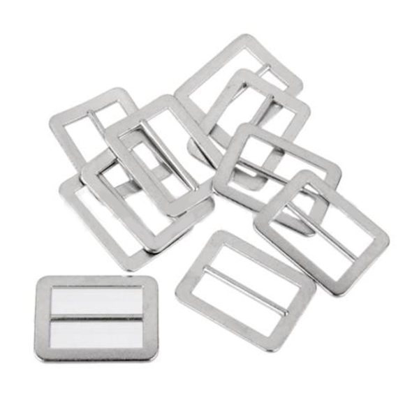 10 kpl Tri-glide Buckle Adjust Soljet Reppuhihnat MUSTA Black 3.5cm