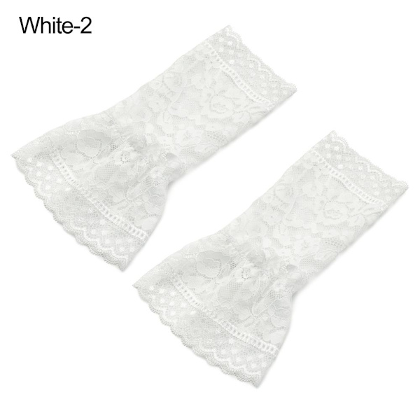 1 par falska ärmar avtagbara ärmar VIT STYLE2 white style2