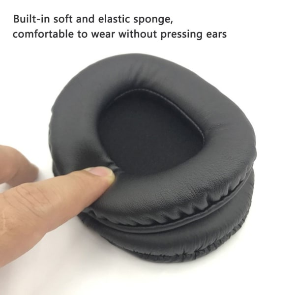 1Par Öronkuddar Öronkudde SVART SKARVNING SKARVNING Black Splicing-Splicing