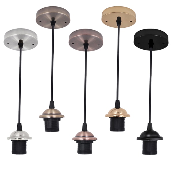 Lampfot Glödlampshållare SVART Black
