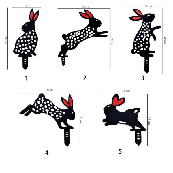 Rabbit Yard Art Garden Decor 3 3 3