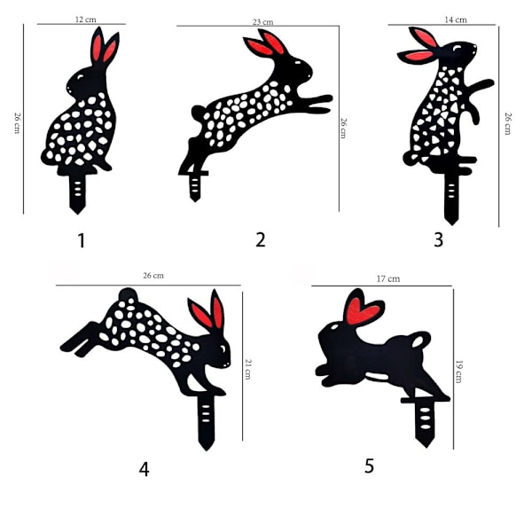 Rabbit Yard Art Garden Decor 4 4 4