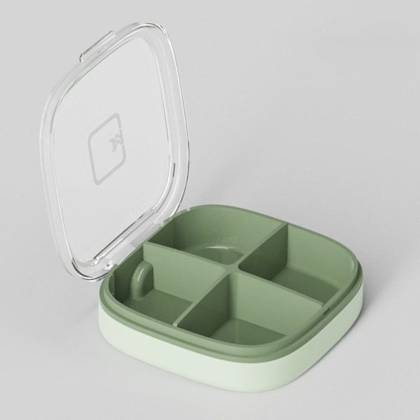 1st Pill Box Pill Case GRÖN 4 CELLER 4 CELLER green 4 cells-4 cells