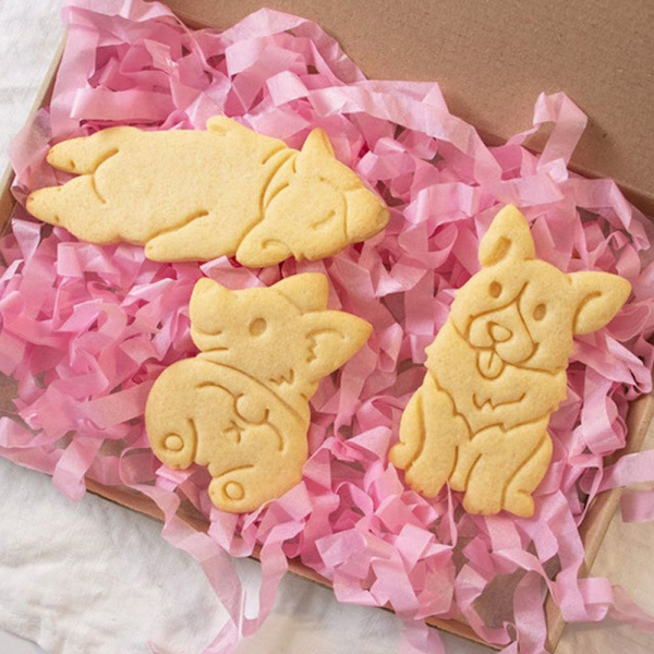 3 kpl Cookie Embosser Mold Biscuit Mold -sarjakuva Happy Sleep