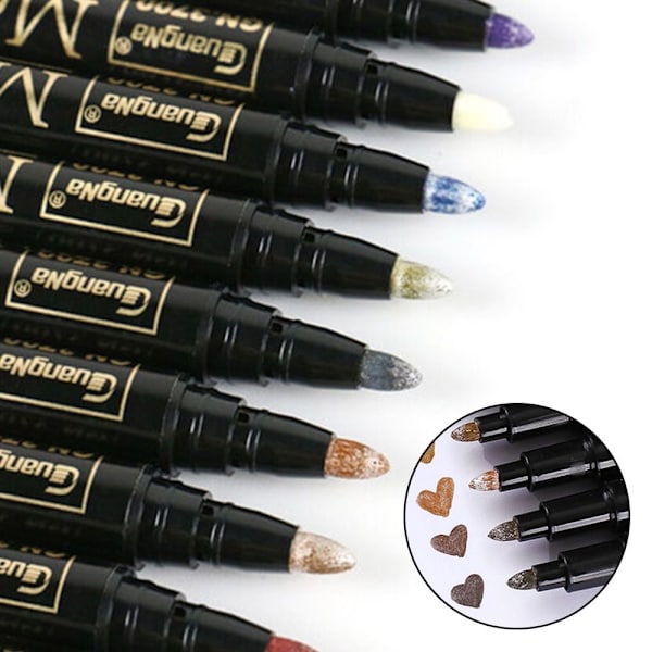 12 Stk Maling Marker Kunst Skrive Markers Glasvæg