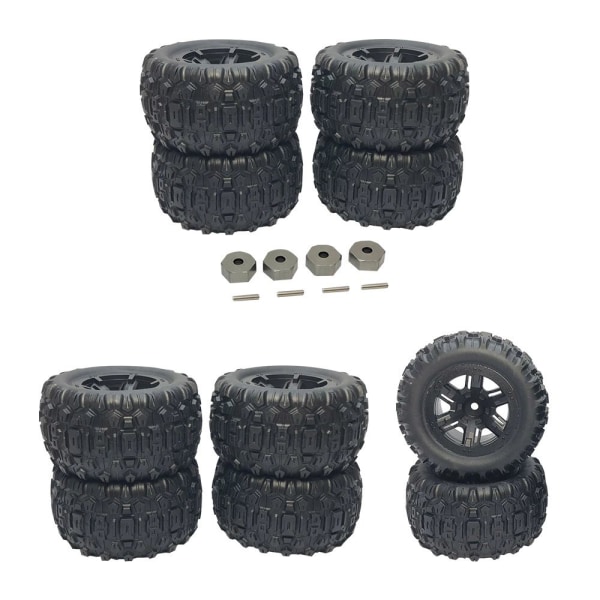 RC Bilhjul Hjul 4ST + ADAPTER 4ST + ADAPTER 4PCS + Adapter