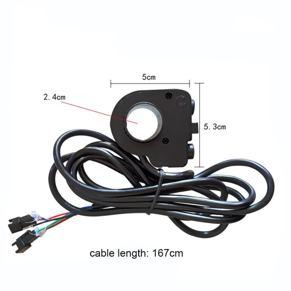E-sykkel 3-i-1-bryter tre gir Speed Shift-lyshorn