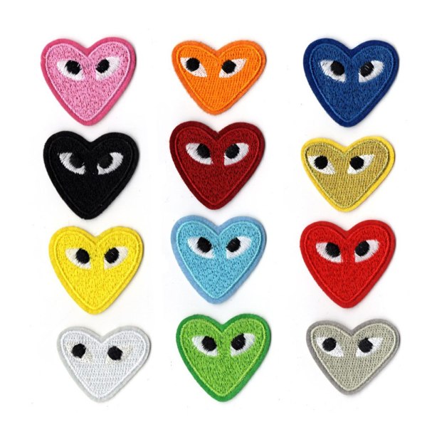 12 kpl/pussi Heart Patch -kirjontamerkit 5 5 5