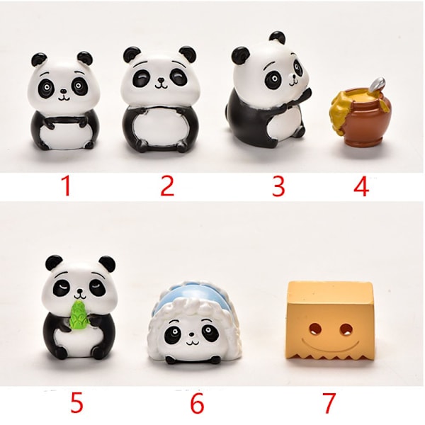 Pandafiguurit Puutarhahahmot 2 2 2