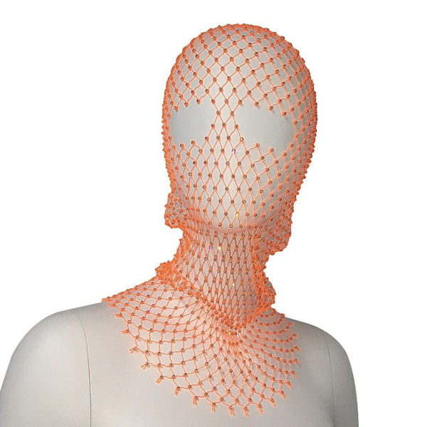 Rhinestone Headcover Shining Diamond Headwrap ORANGE Orange