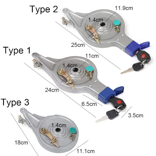 E-sykkel Bremseenhet Bremsenavakse TYPE 3 TYPE 3 Type 3