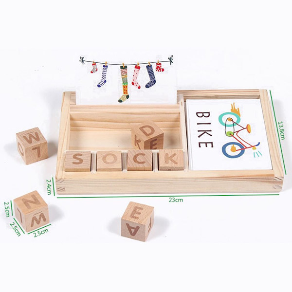 Word Spelling Blocks Jigsaw Board opetuslelu