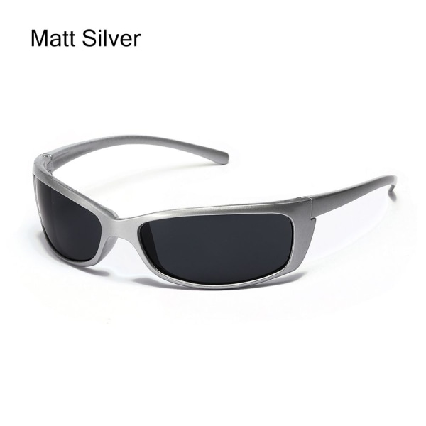 Wrap Around Solglasögon Y2K Solglasögon MATT SILVER MATT SILVER Matt Silver