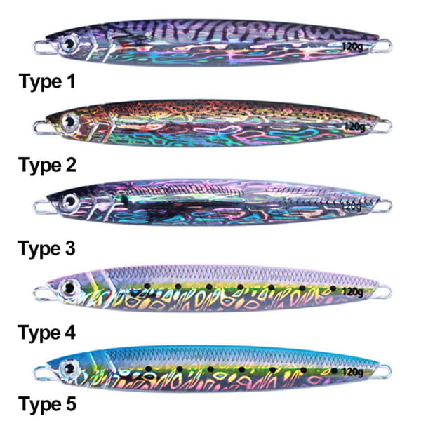 VIB Lures Havsfiske Metall Jig 120GTYPE 4 TYPE 4 120gType 4