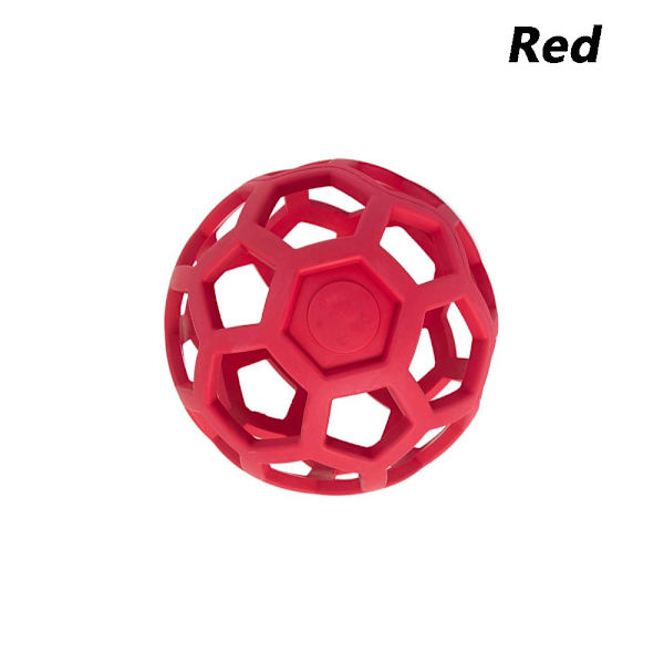 Lemmikkien kumipallot Koiran purulelut PUNAINEN red