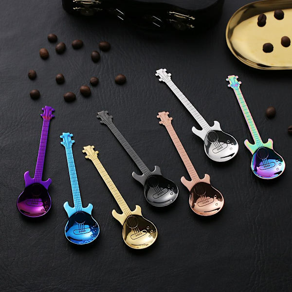 Kaffeskjeer Gitar Shape SVART black