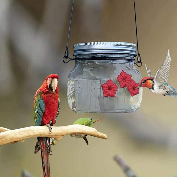 Hummingbird Feeder foderporte Mason Jar
