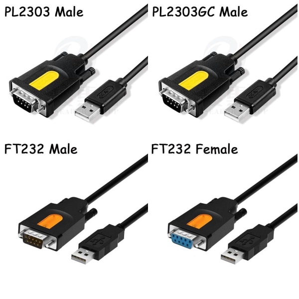 USB till RS232 datorkablar PL2303GC MALE PL2303GC MALE PL2303GC  Male