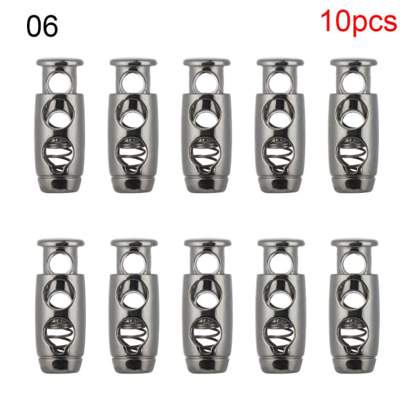 10 stk dobbelthulspropper DIY metalklemmestopperledning 6