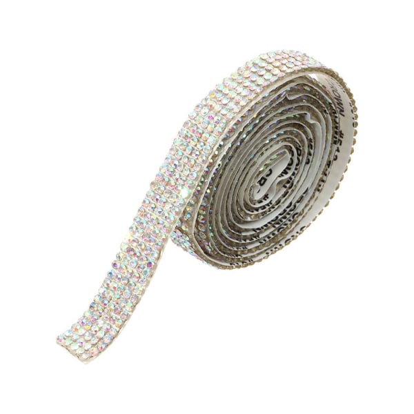 1 jaardin itseliimautuva tekojalokivi timanttinauha MULTICALOR 5 Multicolor 5 rows(1cm)