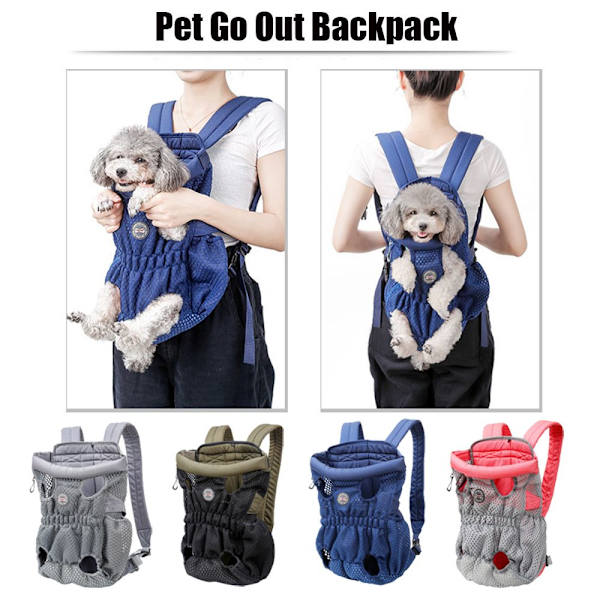 Pet Go Out -reppu Viestilaukku Lemmikkien kantolaukku HARMAA grey