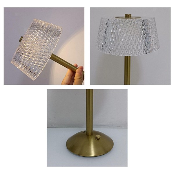 Bordlampe Krystal LED