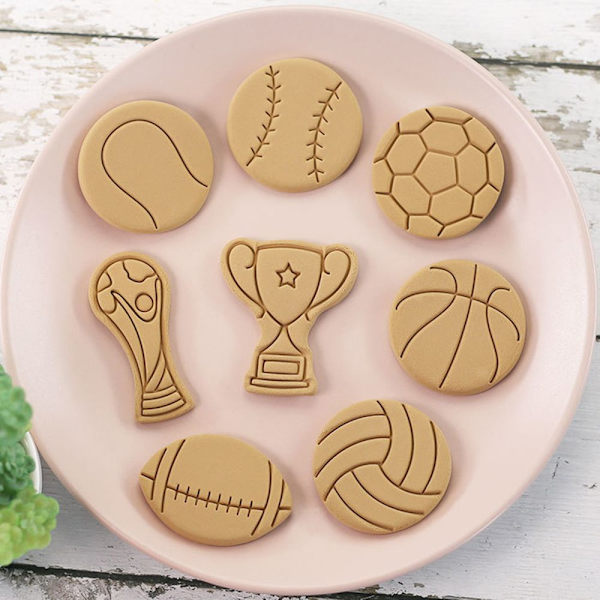 8st/ set World Cup Form 3D Cookie Cutter