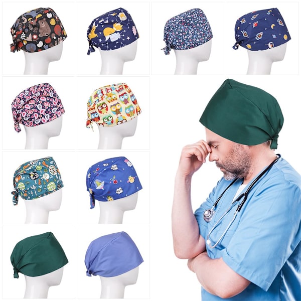 Scrub Cap Print Caps 10 10