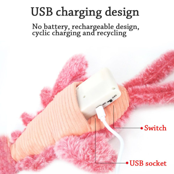 Electric Jumping Cat Toy Reker Moving Simulation Hummer