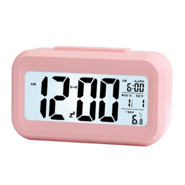 Alarmknapp Klocka Desktopklocka ROSA Pink