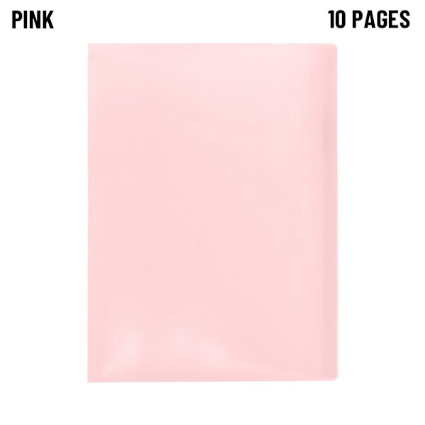 A4 Vis bogmappe PINK 10 SIDER 10 SIDER pink 10 pages-10 pages