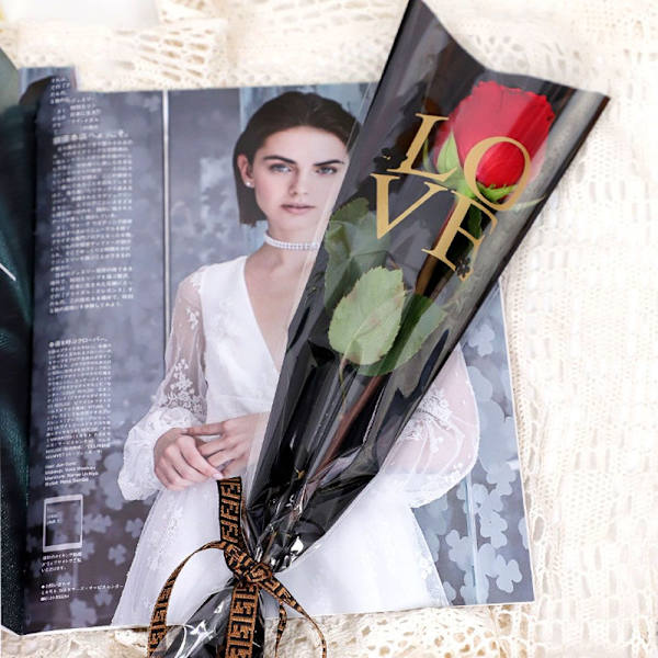 30st/lot Blomsterförpackningspåse Enkel Rosengren SVART black